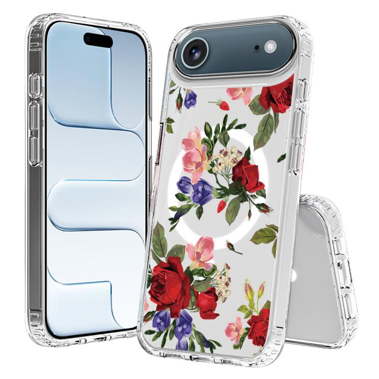 For iPhone Air Pattern Printing TPU + PC Magnetic Shockproof Phone Case