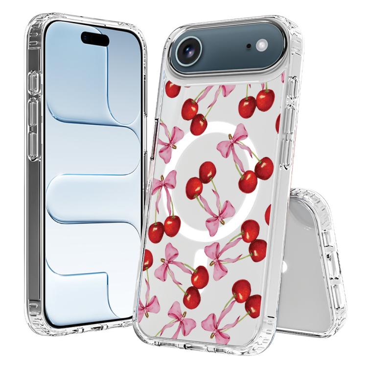For iPhone Air Pattern Printing TPU + PC Magnetic Shockproof Phone Case