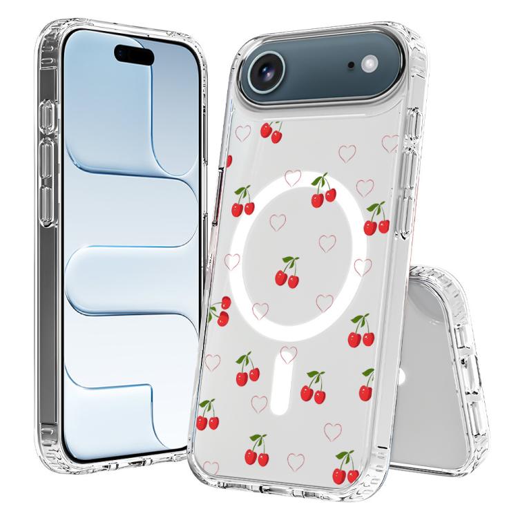 For iPhone Air Pattern Printing TPU + PC Magnetic Shockproof Phone Case