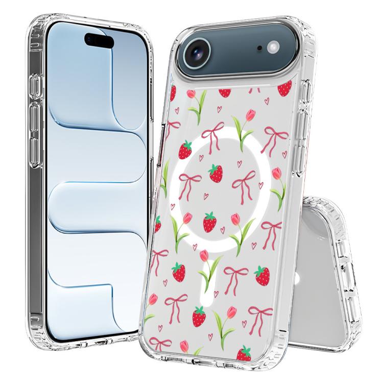 For iPhone Air Pattern Printing TPU + PC Magnetic Shockproof Phone Case