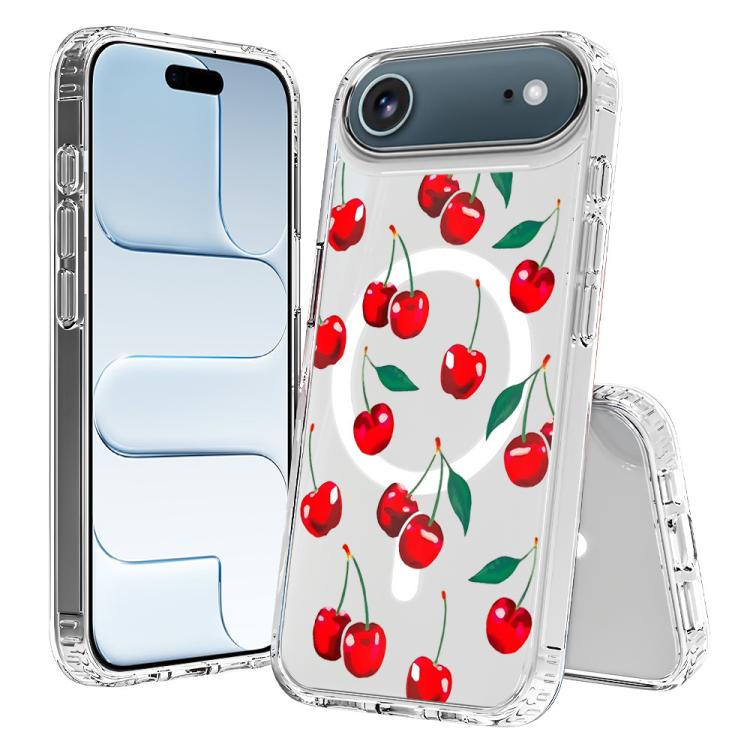 For iPhone Air Pattern Printing TPU + PC Magnetic Shockproof Phone Case