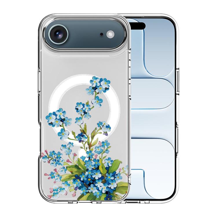 For iPhone Air Pattern Printing TPU + PC Magnetic Shockproof Phone Case