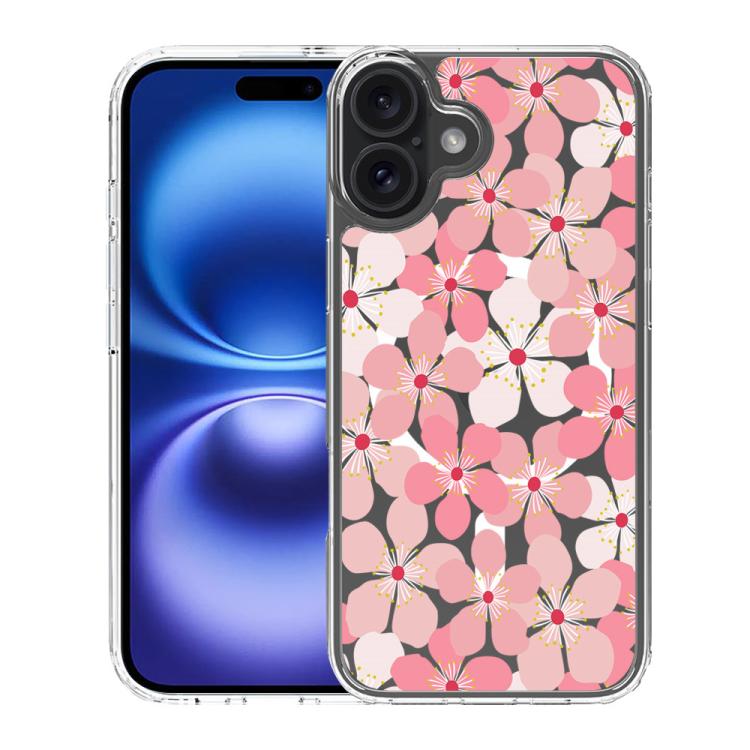 For iPhone 16 Pattern Printing TPU + PC Magnetic Shockproof Phone Case