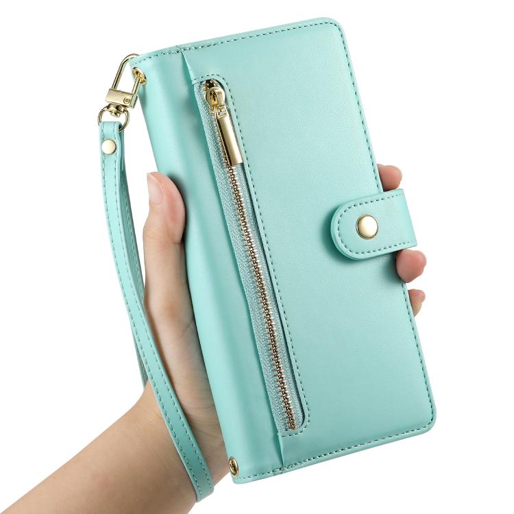 For vivo Y21 5G 2026 / Y05 4G Nine Card-slot Zipper Wallet Bag Leather Phone Case