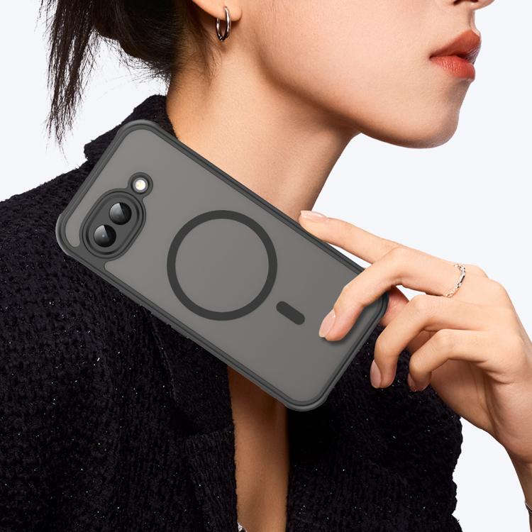 For Google Pixel 10a WANLONFENG FD Series Skin Touch Magnetic Phone Case with Screen Film