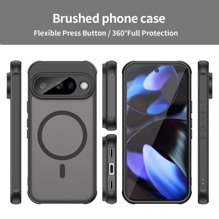For Google Pixel 10 WANLONFENG FD Series Skin Touch Magnetic Phone Case with Screen Film