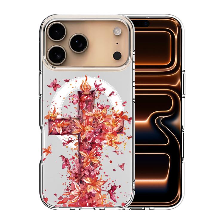 For iPhone 17 Pro Max Pattern Printing TPU + PC Magnetic Shockproof Phone Case