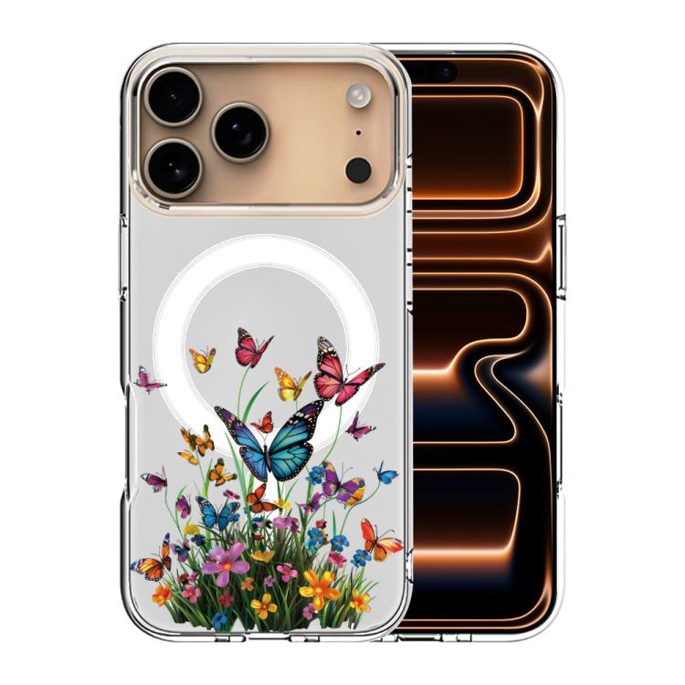 For iPhone 17 Pro Max Pattern Printing TPU + PC Magnetic Shockproof Phone Case