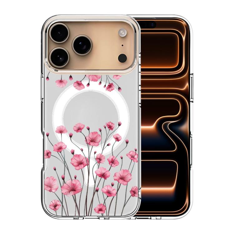For iPhone 17 Pro Max Pattern Printing TPU + PC Magnetic Shockproof Phone Case