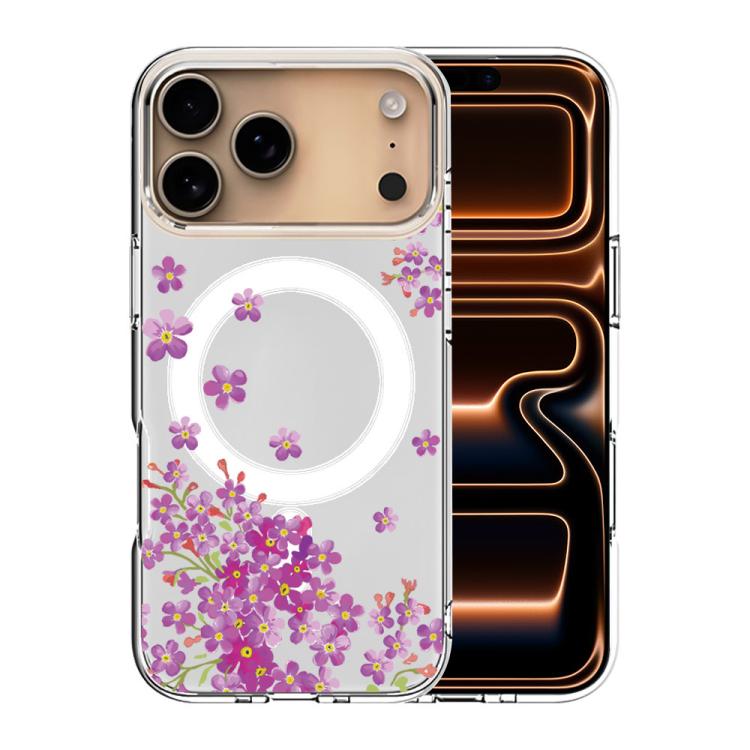 For iPhone 17 Pro Pattern Printing TPU + PC Magnetic Shockproof Phone Case