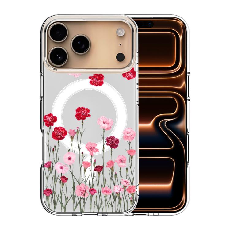 For iPhone 17 Pro Pattern Printing TPU + PC Magnetic Shockproof Phone Case