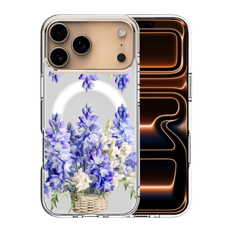 For iPhone 17 Pro Pattern Printing TPU + PC Magnetic Shockproof Phone Case