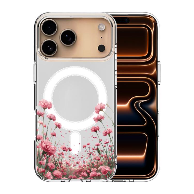 For iPhone 17 Pro Pattern Printing TPU + PC Magnetic Shockproof Phone Case