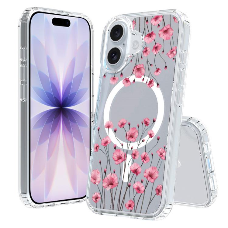 For iPhone 17 Pattern Printing TPU + PC Magnetic Shockproof Phone Case