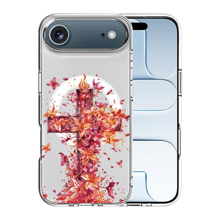 For iPhone Air Pattern Printing TPU + PC Magnetic Shockproof Phone Case