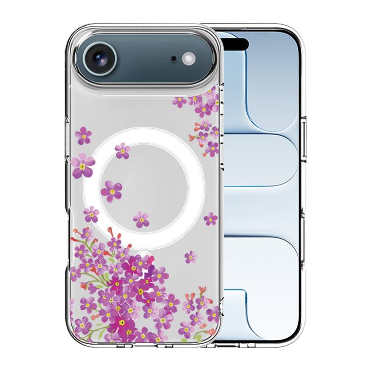 For iPhone Air Pattern Printing TPU + PC Magnetic Shockproof Phone Case