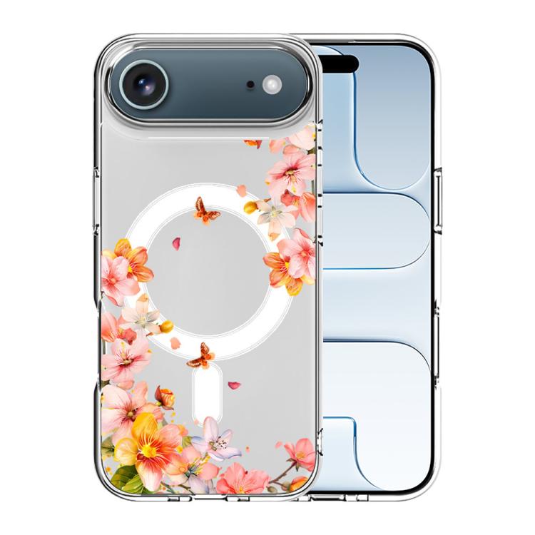 For iPhone Air Pattern Printing TPU + PC Magnetic Shockproof Phone Case