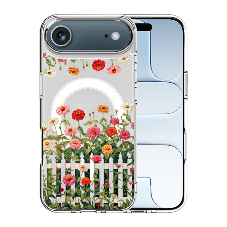 For iPhone Air Pattern Printing TPU + PC Magnetic Shockproof Phone Case
