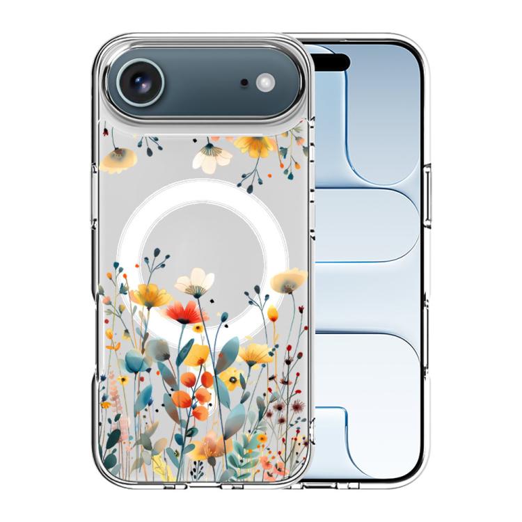 For iPhone Air Pattern Printing TPU + PC Magnetic Shockproof Phone Case
