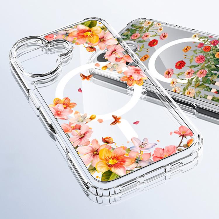 For iPhone 17 Pro Pattern Printing TPU + PC Magnetic Shockproof Phone Case