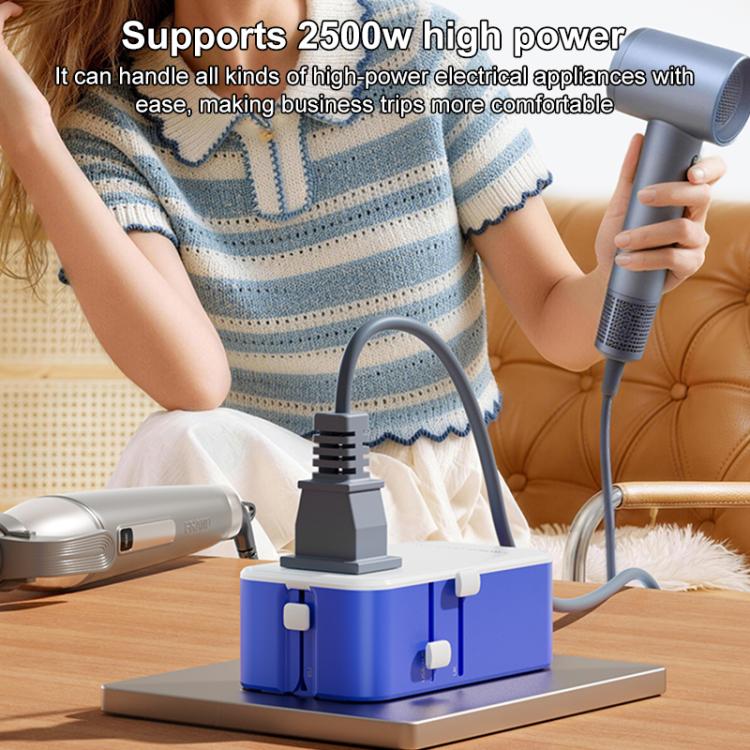 MOMAX UA36 1-World Pocket 70W 4-Port Ultra-Thin GaN Universal Travel Adapter, Plug:EU Plug