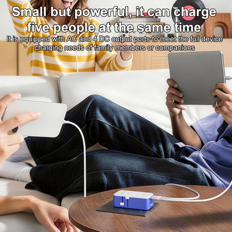 MOMAX UA36 1-World Pocket 70W 4-Port Ultra-Thin GaN Universal Travel Adapter, Plug:US Plug