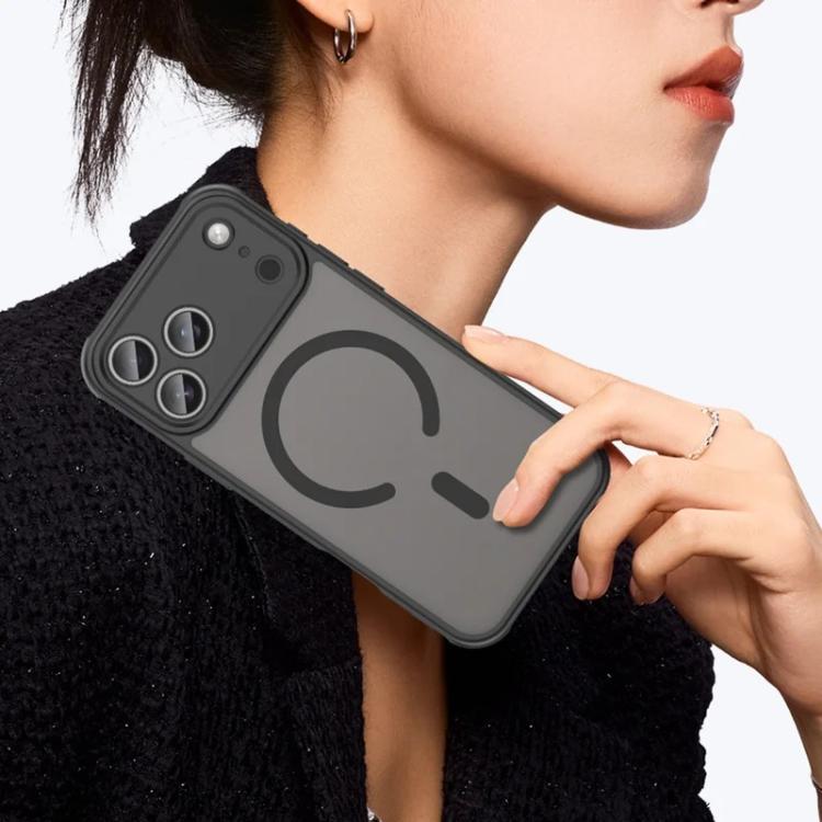 For iPhone 17 Pro WANLONFENG FD Series Skin Touch Magnetic Phone Case with Screen Film