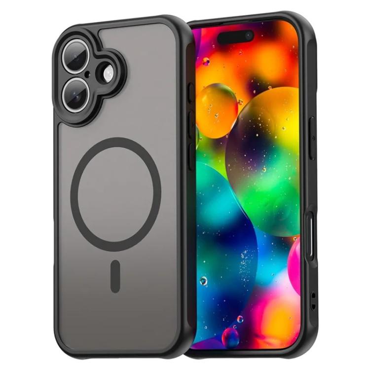 For iPhone 17 WANLONFENG FD Series Skin Touch Magnetic Phone Case with Screen Film