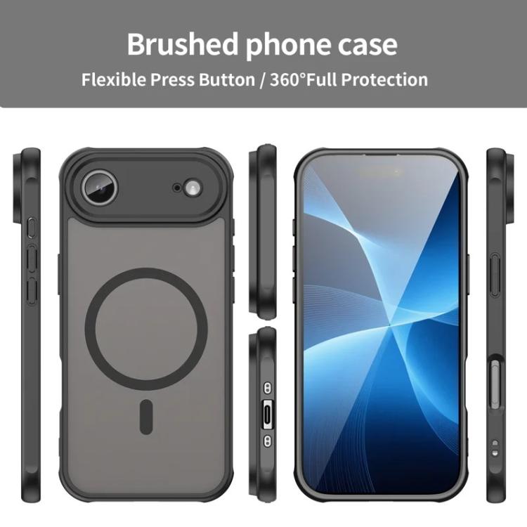 For iPhone Air WANLONFENG FD Series Skin Touch Magnetic Phone Case with Screen Film