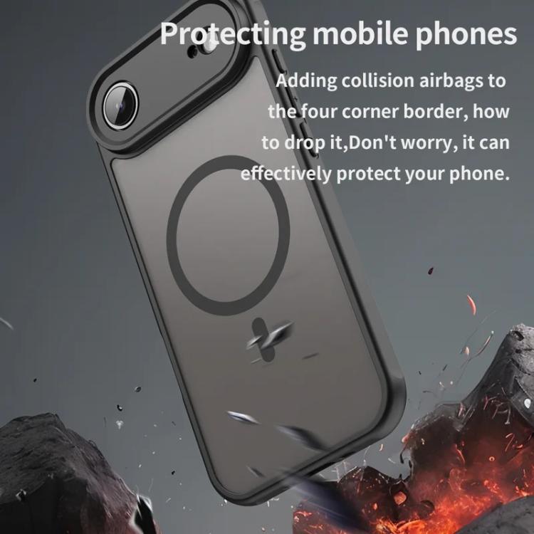 For iPhone Air WANLONFENG FD Series Skin Touch Magnetic Phone Case with Screen Film