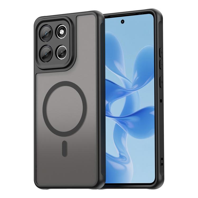 For Motorola Moto G86 / G86 Power 5G   WANLONFENG FD Series Skin Touch Magnetic Phone Case with Screen Film