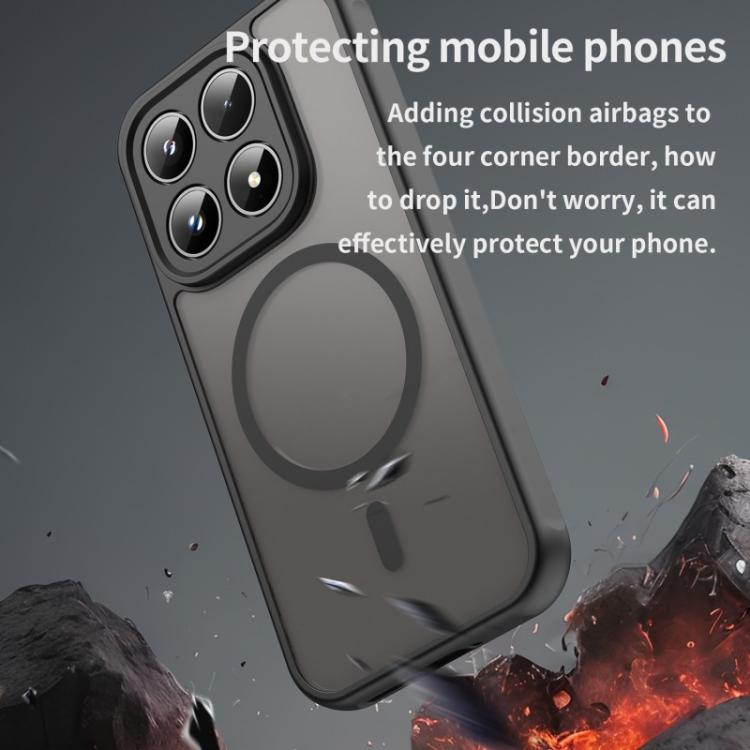 For Xiaomi 17 WANLONFENG FD Series Skin Touch Magnetic Phone Case with Screen Film