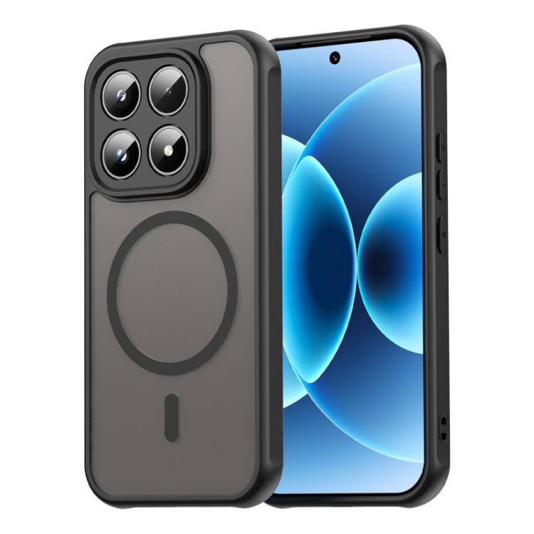 For Xiaomi 17 WANLONFENG FD Series Skin Touch Magnetic Phone Case with Screen Film