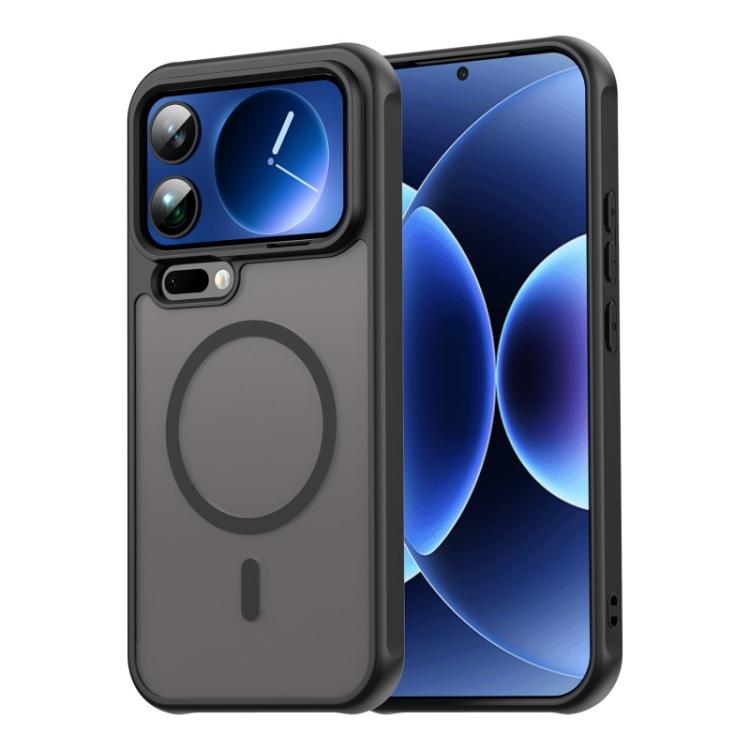 For Xiaomi 17 Pro WANLONFENG FD Series Skin Touch Magnetic Phone Case with Screen Film