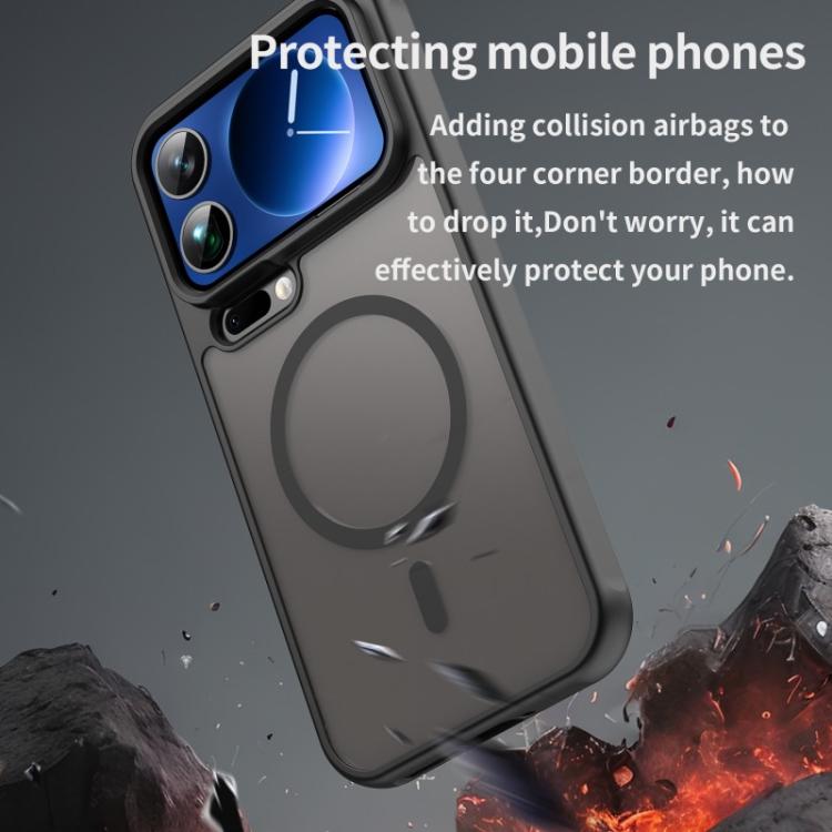 For Xiaomi 17 Pro WANLONFENG FD Series Skin Touch Magnetic Phone Case with Screen Film