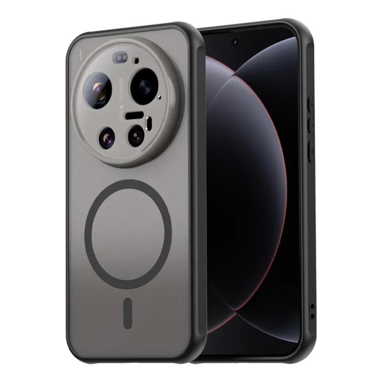 For Xiaomi 17 Ultra WANLONFENG FD Series Skin Touch Magnetic Phone Case with Screen Film