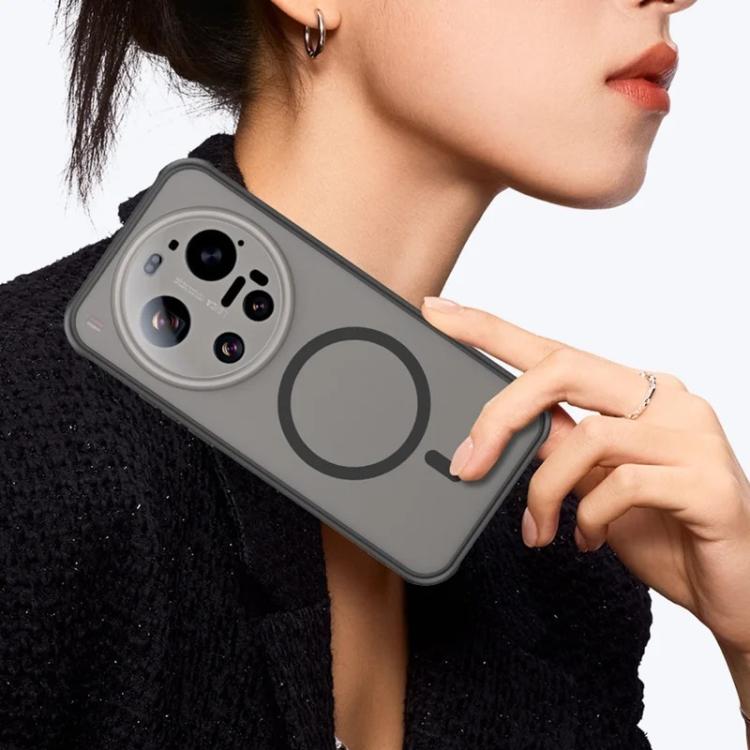 For Xiaomi 17 Ultra WANLONFENG FD Series Skin Touch Magnetic Phone Case with Screen Film