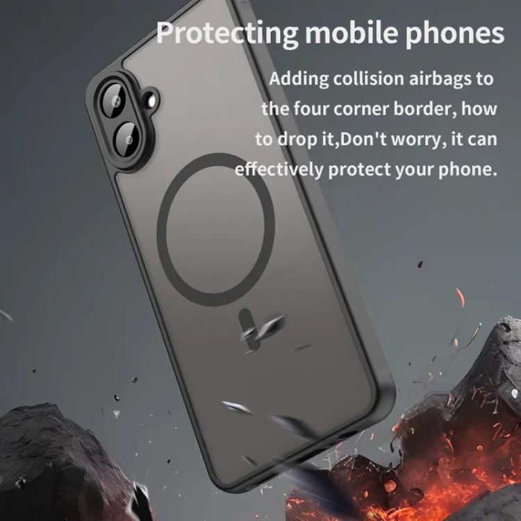 For Samsung Galaxy A07 4G WANLONFENG FD Series Skin Touch Magnetic Phone Case with Screen Film