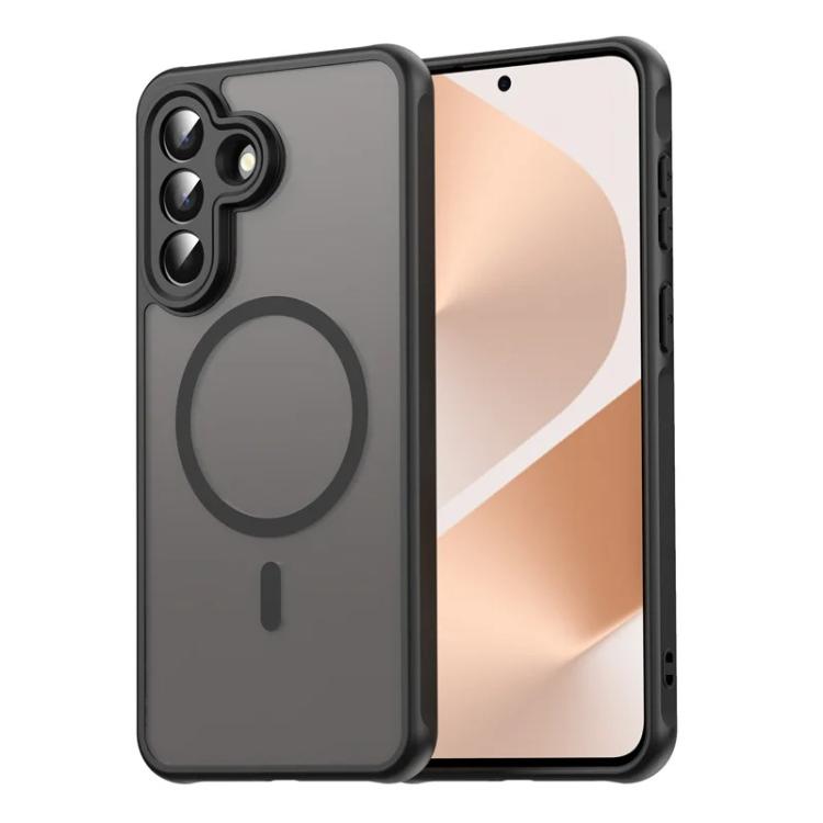 For Samsung Galaxy A56 5G WANLONFENG FD Series Skin Touch Magnetic Phone Case with Screen Film