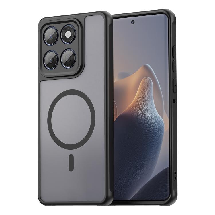 For Motorola Edge 60 / Edge 60 Fusion 5G WANLONFENG FD Series Skin Touch Magnetic Phone Case with Screen Film