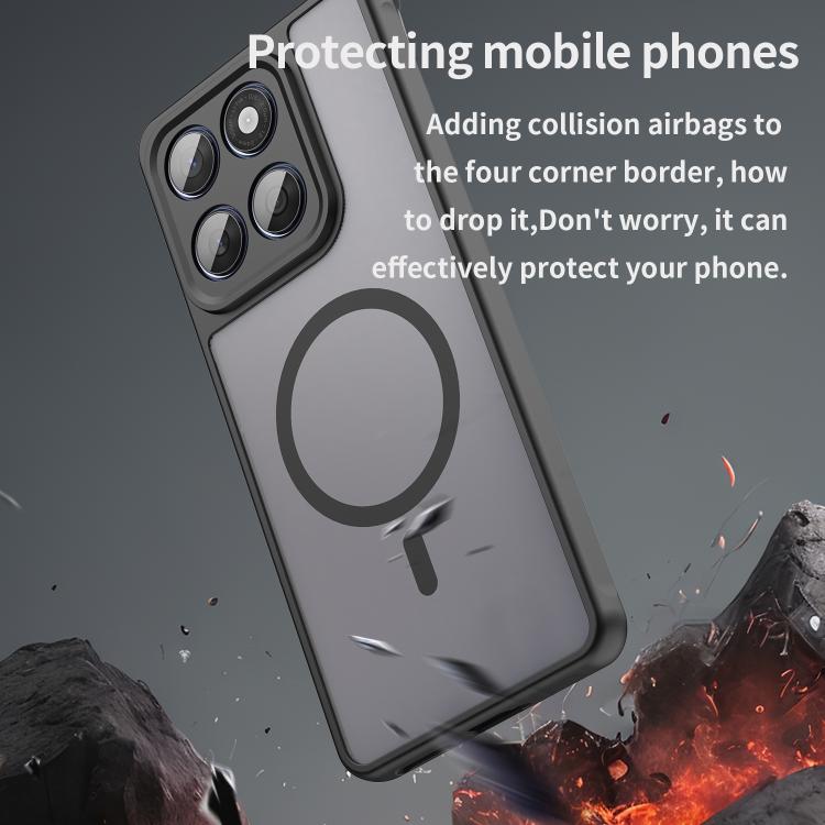 For Motorola Edge 60 / Edge 60 Fusion 5G WANLONFENG FD Series Skin Touch Magnetic Phone Case with Screen Film