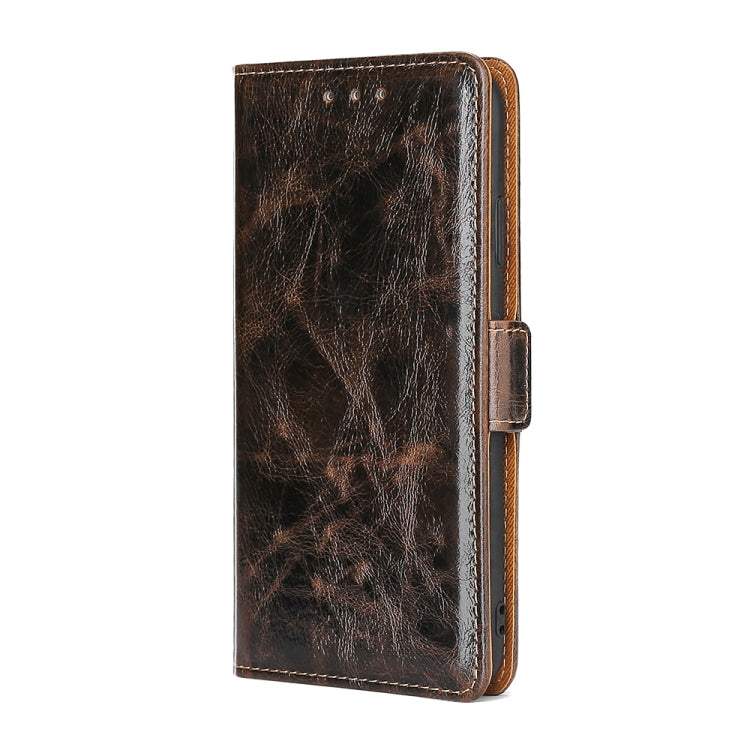 For Xiaomi POCO X3 NFC Knead Pattern Texture Side Buckle Horizontal Flip Leather Case with Holder & Card Slots(Brown)