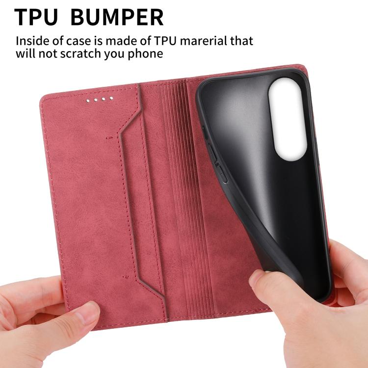 For vivo V70 FE 5G Business Solid Color Magnetic RFID Leather Phone Case