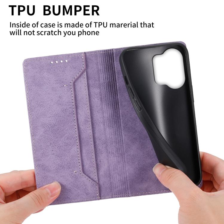For vivo Y21 5G 2026 / Y05 4G Business Solid Color Magnetic RFID Leather Phone Case
