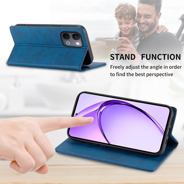 For vivo Y31d 4G Business Solid Color Magnetic RFID Leather Phone Case