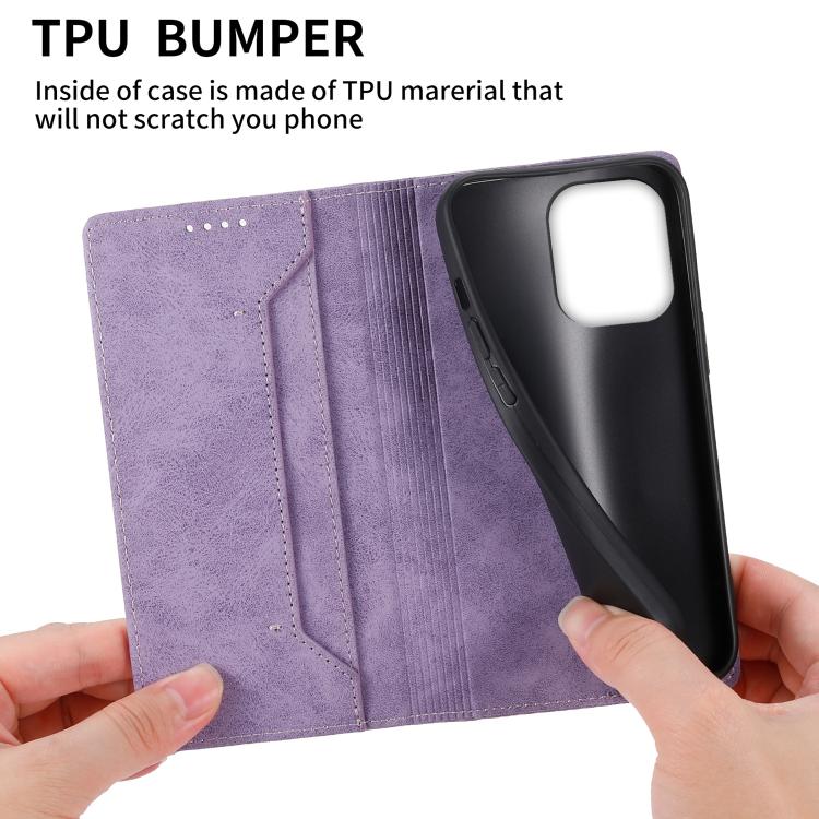 For vivo Y31d 4G Business Solid Color Magnetic RFID Leather Phone Case