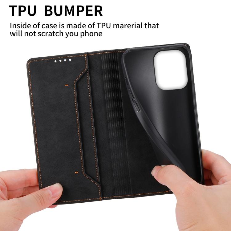 For vivo Y31d 4G Business Solid Color Magnetic RFID Leather Phone Case