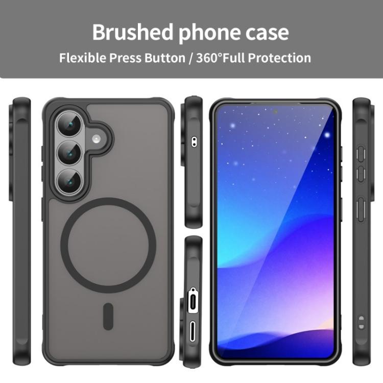 For Samsung Galaxy S26 5G WANLONFENG FD Series Skin Touch Magnetic Phone Case with Screen Film