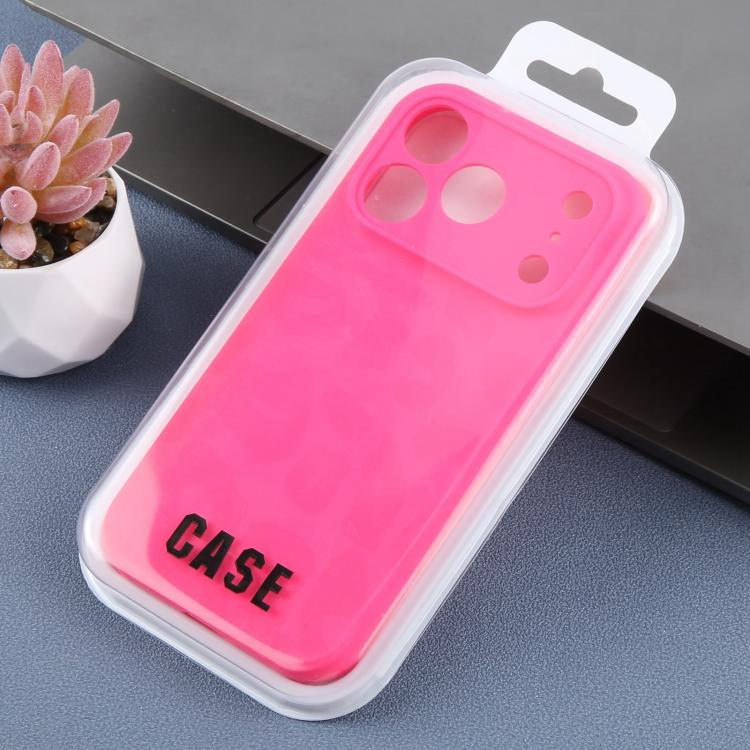 For iPhone 17 Pro Precision Hole Leopard Print Liquid Silicone Phone Case