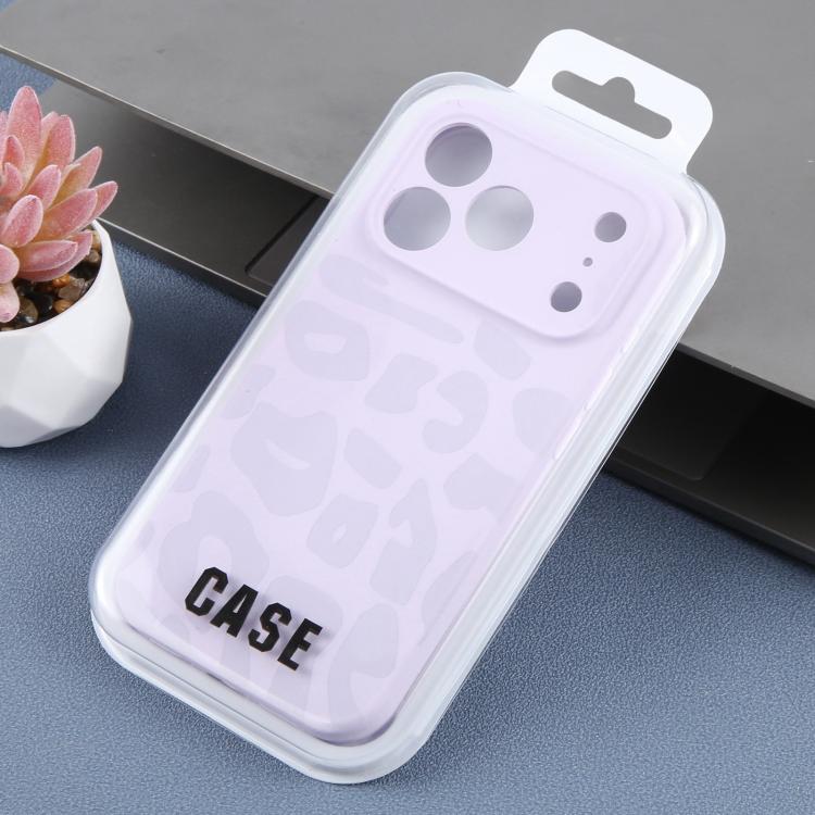 For iPhone 17 Pro Precision Hole Leopard Print Liquid Silicone Phone Case
